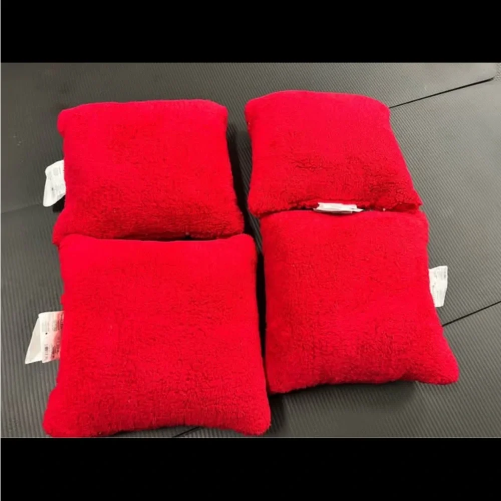 Target Red Plaid Decorative Pillows 4 count